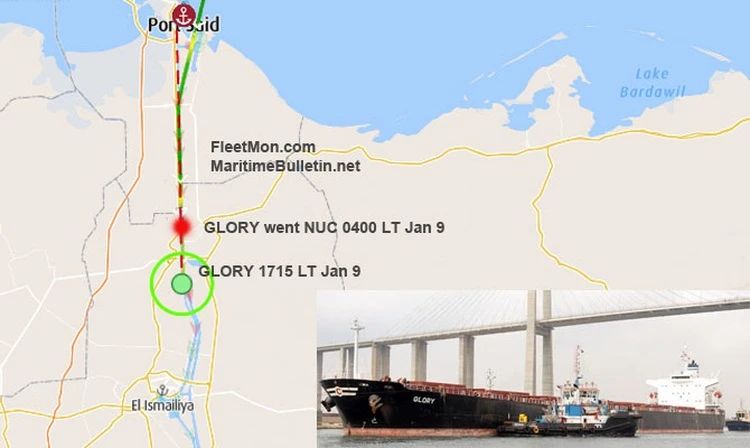 乌克兰玉米海运运往中国的货轮在苏伊士运河停顿